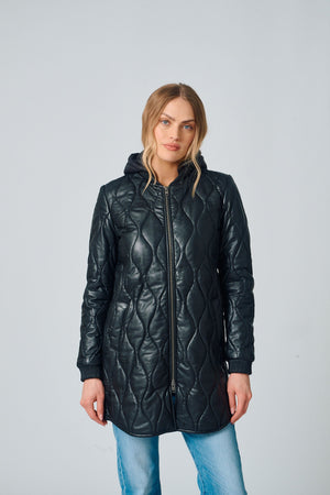 Arjeta CF Leather Jacket, Black