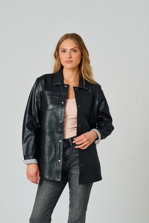 Nadya CF Leather Jacket