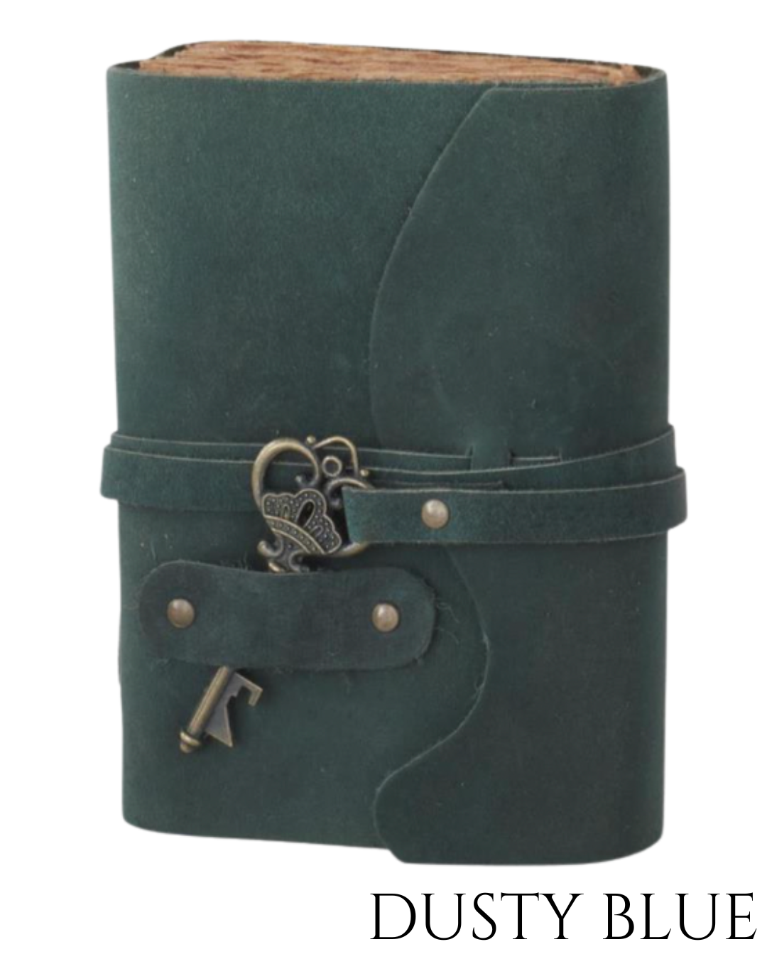 Journal Key Metal Antique Key 8 Inch Leather Handcrafted Unlined Journals - That's Invintage