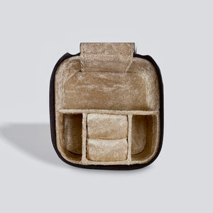 Large Western Cowhide and Leather Travel Jewelry Box