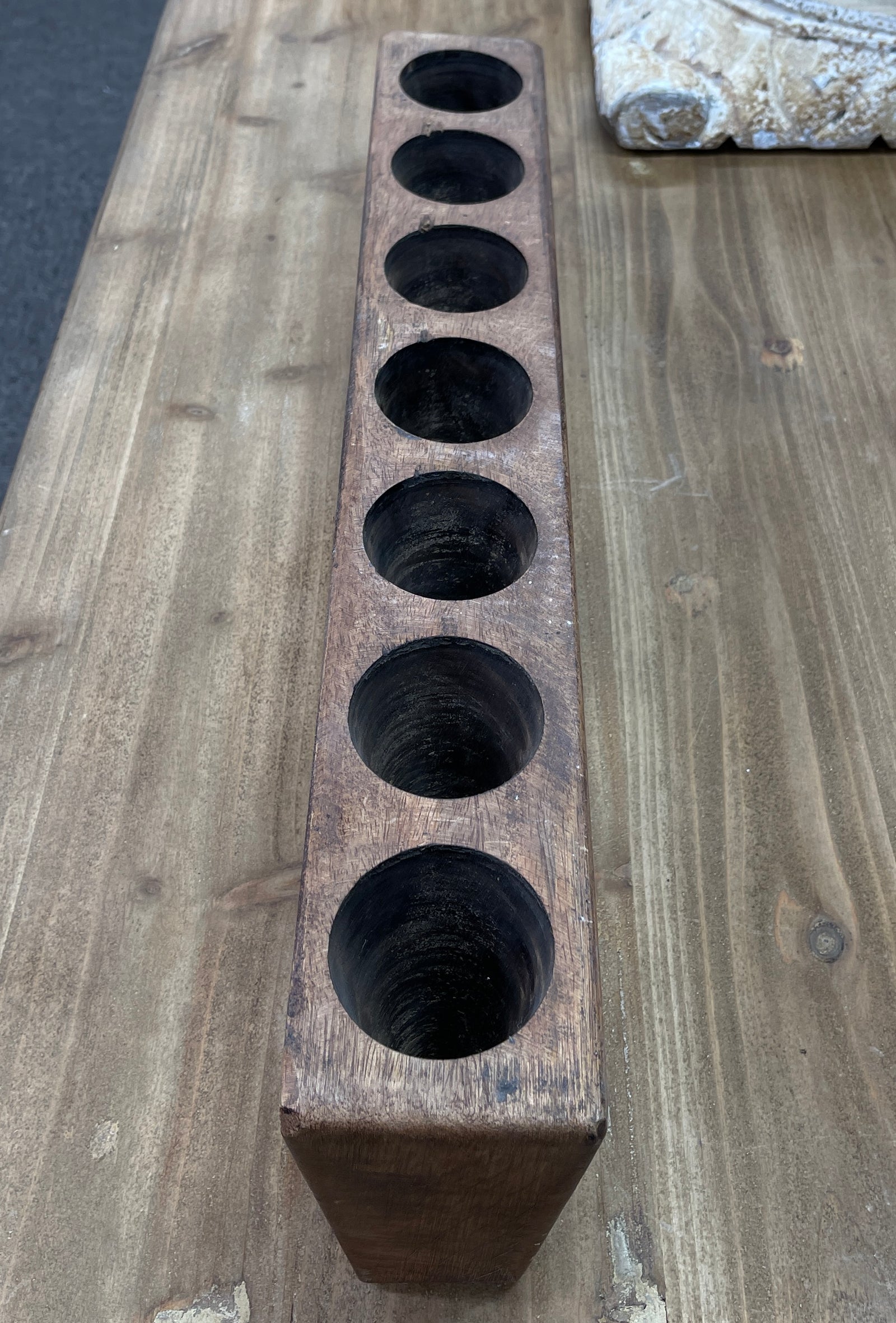 Sugar Mold Candle Holder: Brown