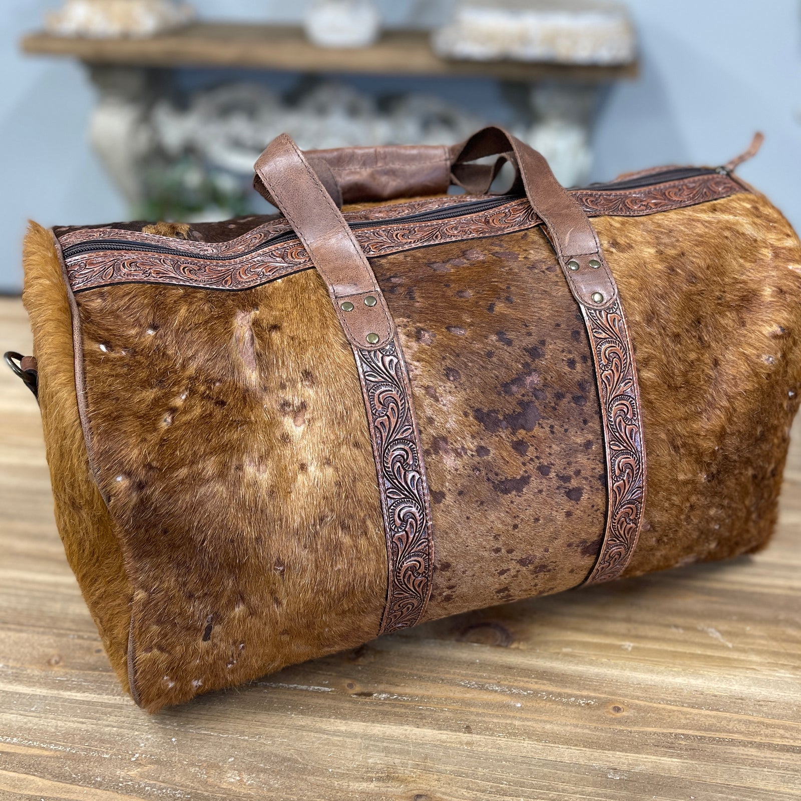 Cowhide Duffle Bag - 2