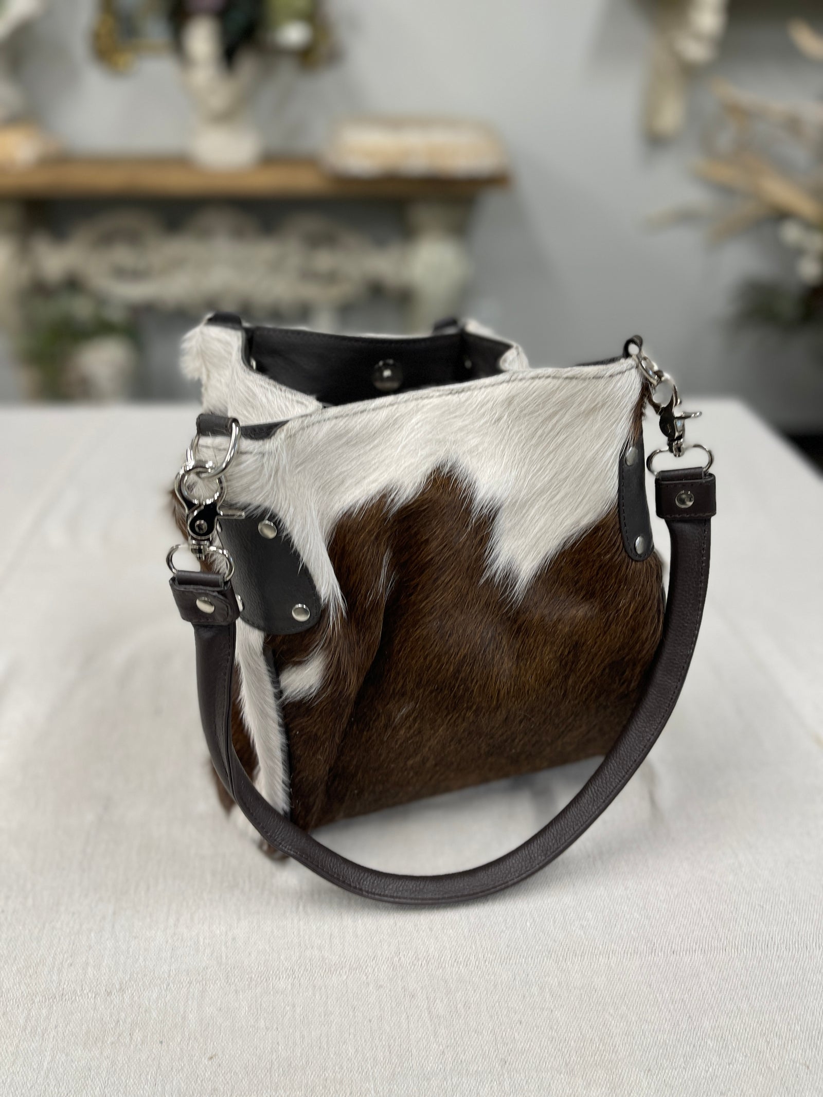 Cowhide Bucket Purse 1