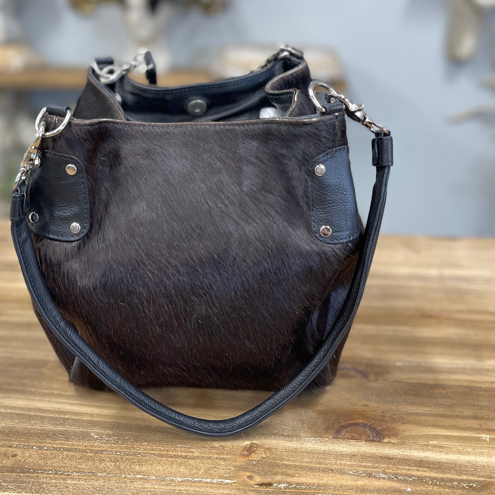 Cowhide Bucket Purse 2