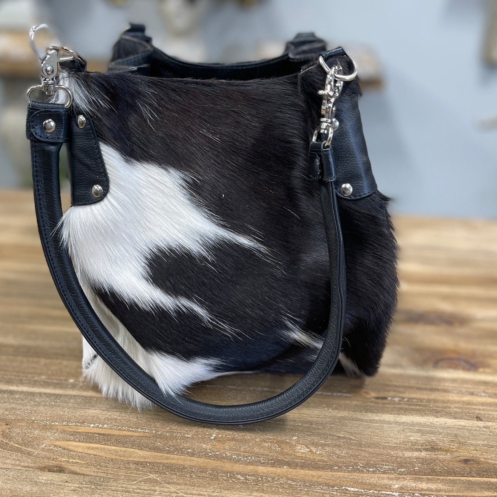 Cowhide Bucket Purse 4