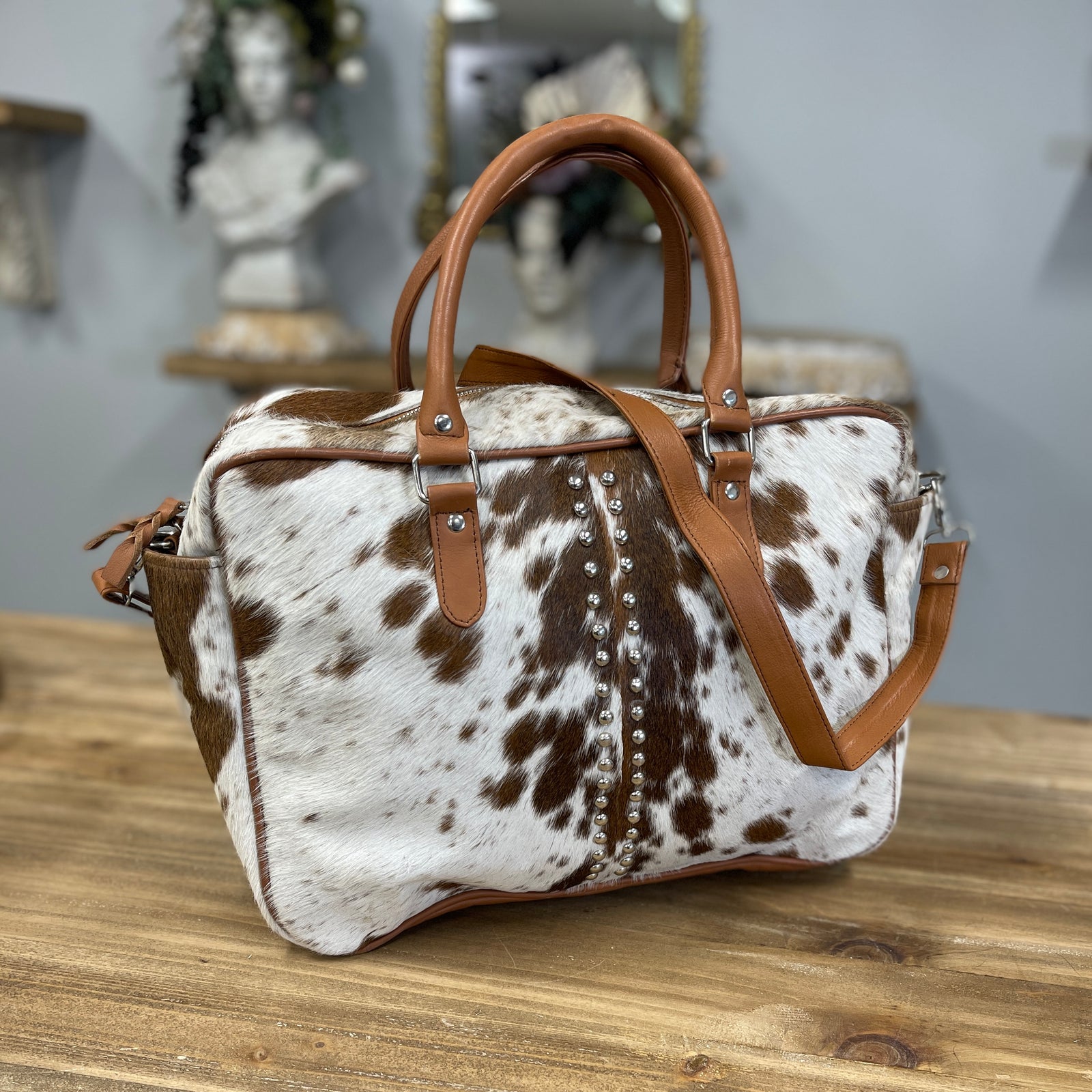 Cowhide Overnight Bag - 1