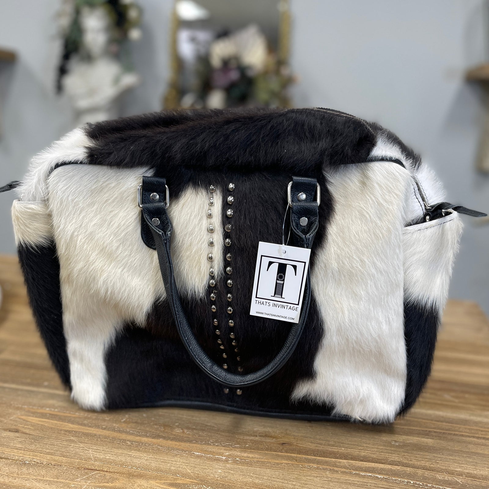 Cowhide Overnight Bag - 3