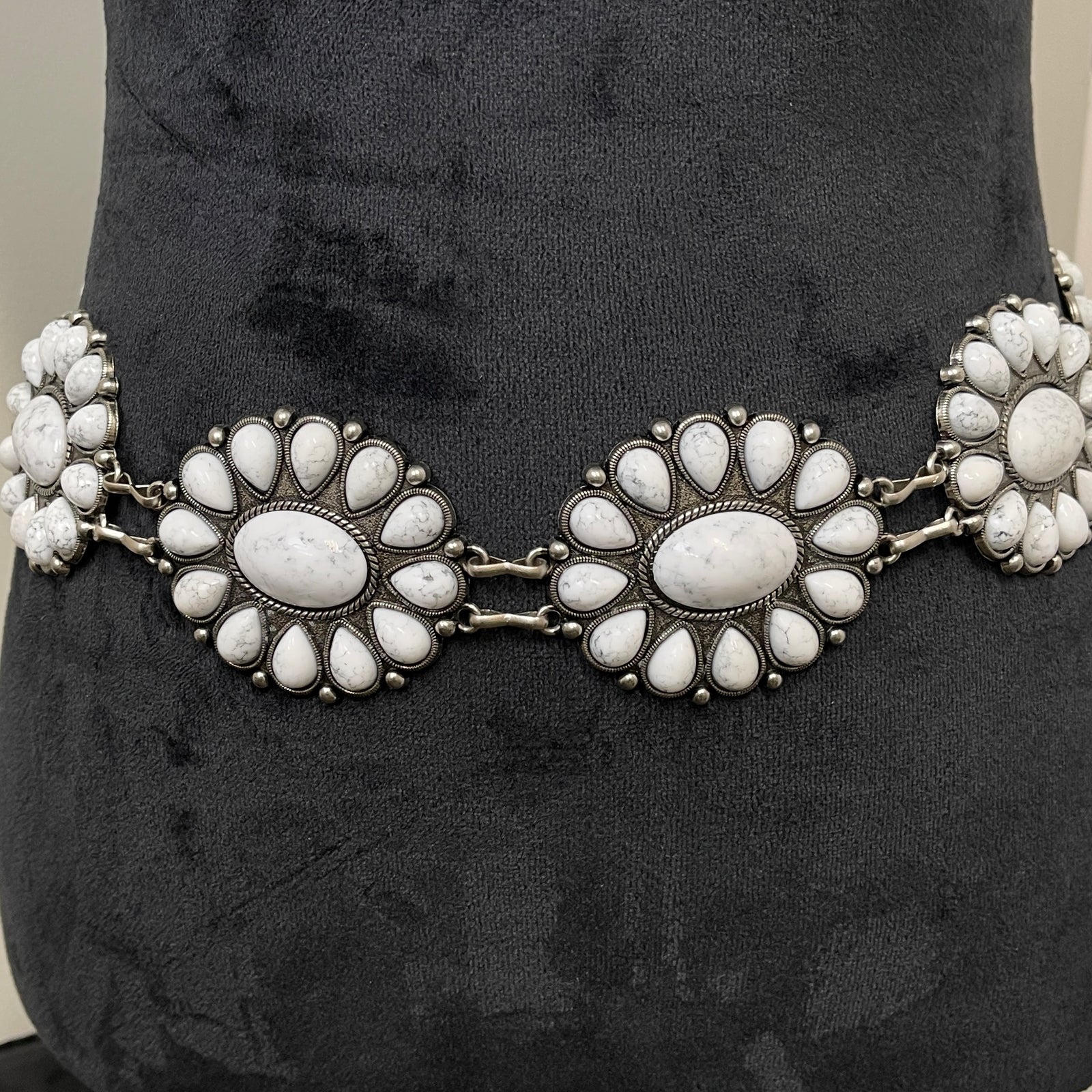 Western Large Round Stone Belt