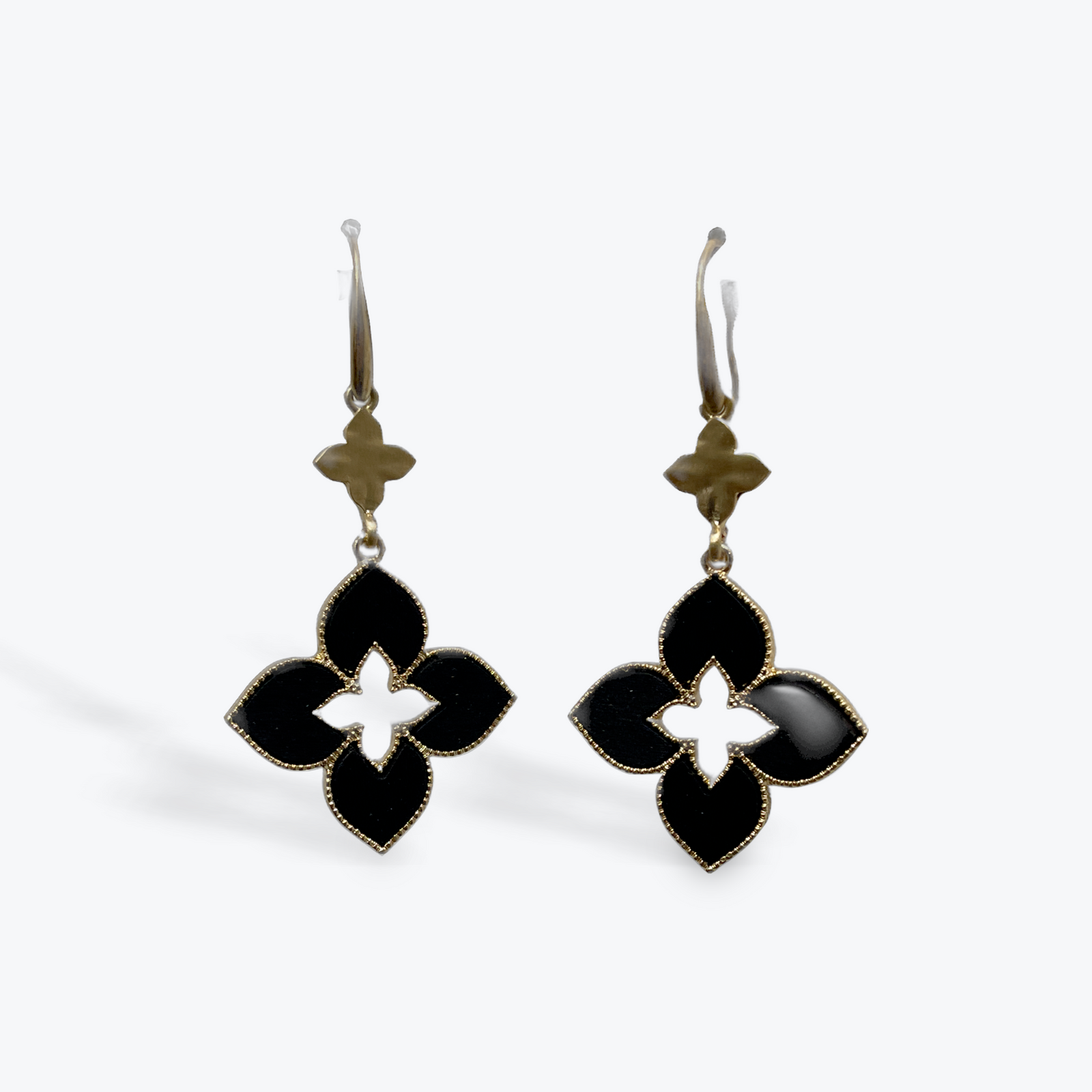 Four Spade Earring, Black