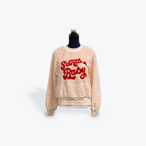 Santa Baby Fuzzy Sweatshirt