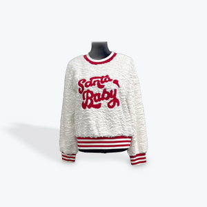 Santa Baby Fuzzy Sweatshirt