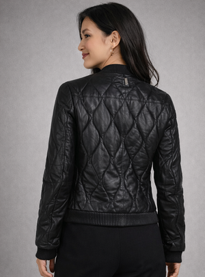 Mailisa CF Leather Jacket, Black