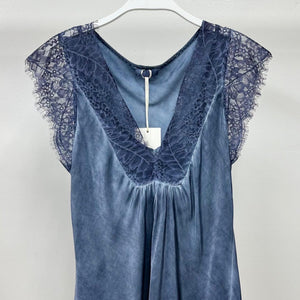 CAP SLEEVE SILKY TANK