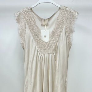 CAP SLEEVE SILKY TANK