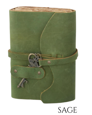 Antique Key 6 Inch Leather Handcrafted Unlined Journals
