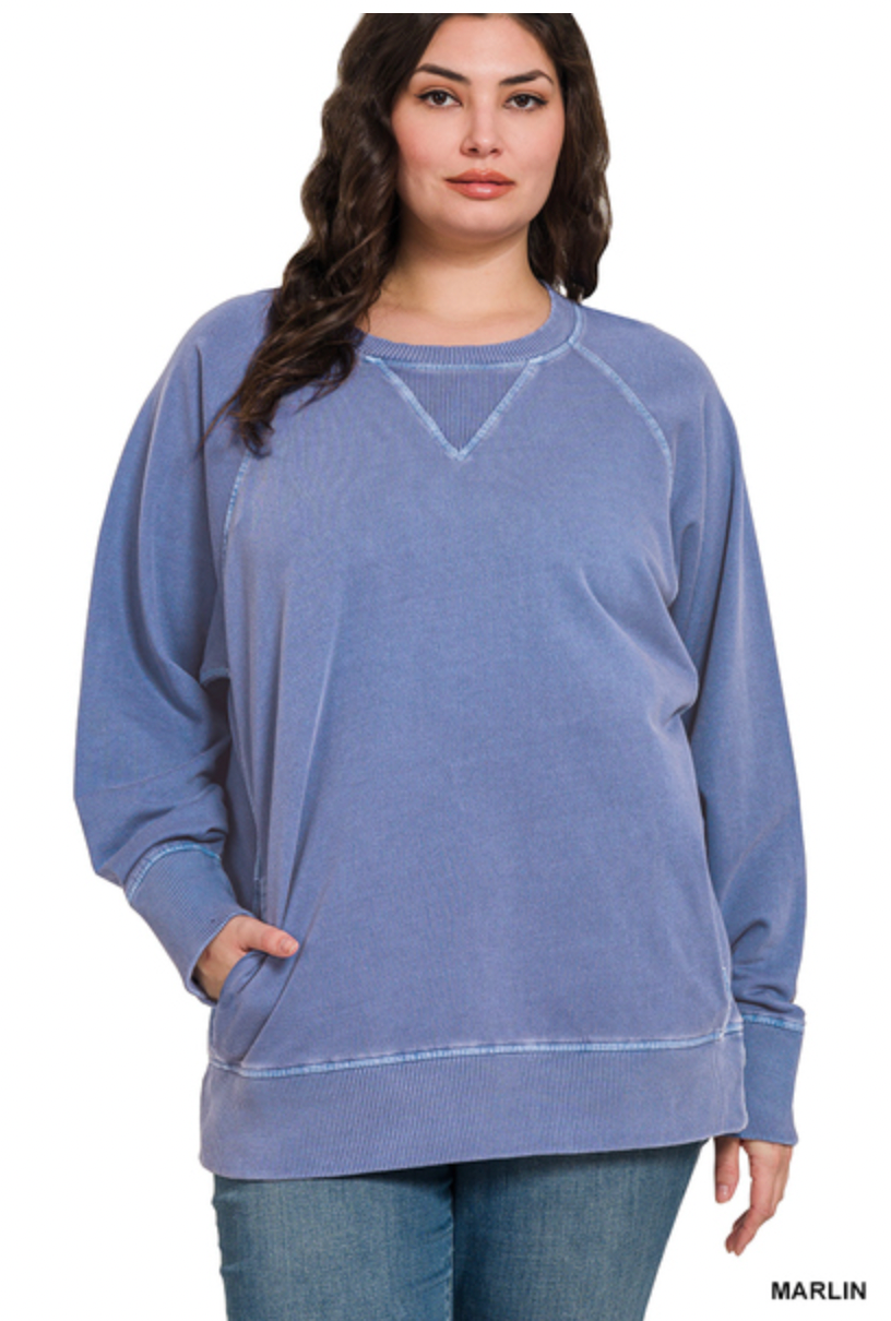 PLUS MARLIN SWEATSHIRT WITH POCKETS