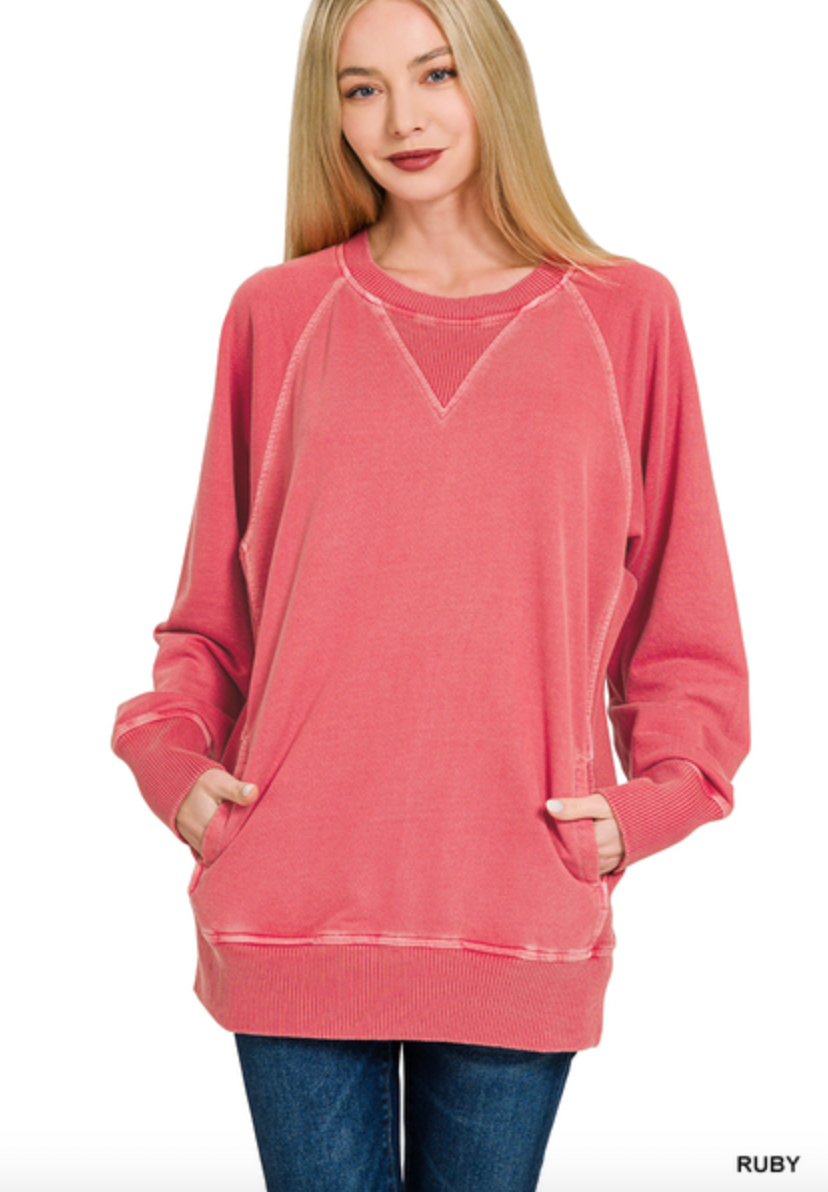 RUBY SWEATSHIRT WITH POCKETS