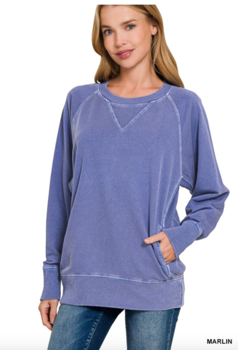MARLIN SWEATSHIRT WITH POCKETS