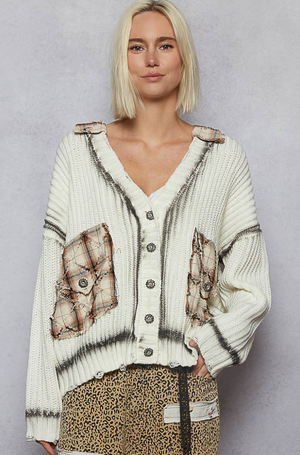 V-NECK LONG SLEEVE CARDI