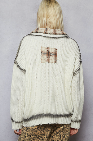 V-NECK LONG SLEEVE CARDI
