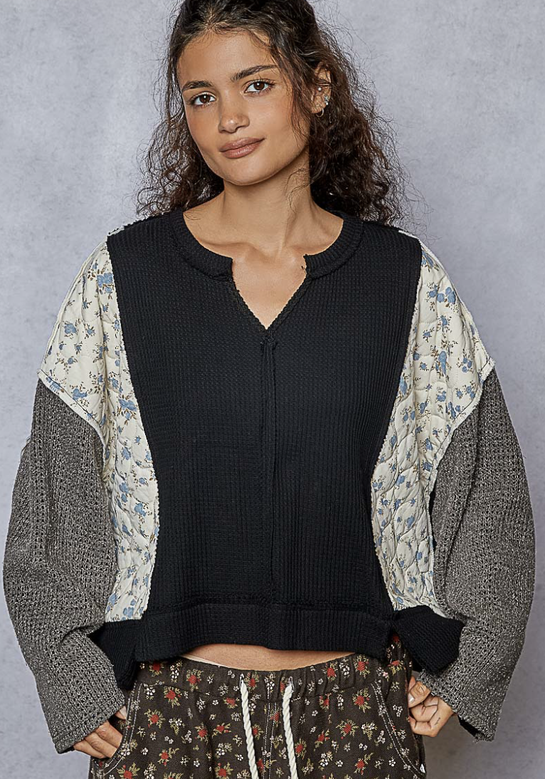 THERMAL TOP WITH PATCHES