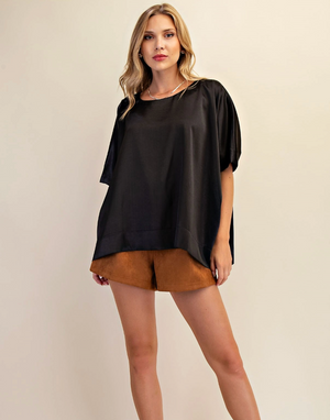 Round Neck Oversized Top