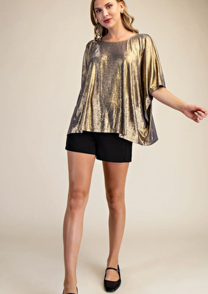 Round Neck Oversized Knit Top