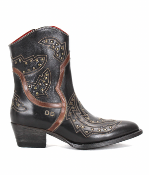Bedstu Women's Western Boots: Chamise Black/Brown