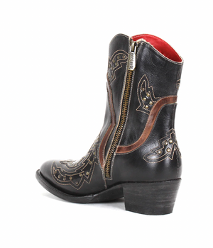 Bedstu Women's Western Boots: Chamise Black/Brown