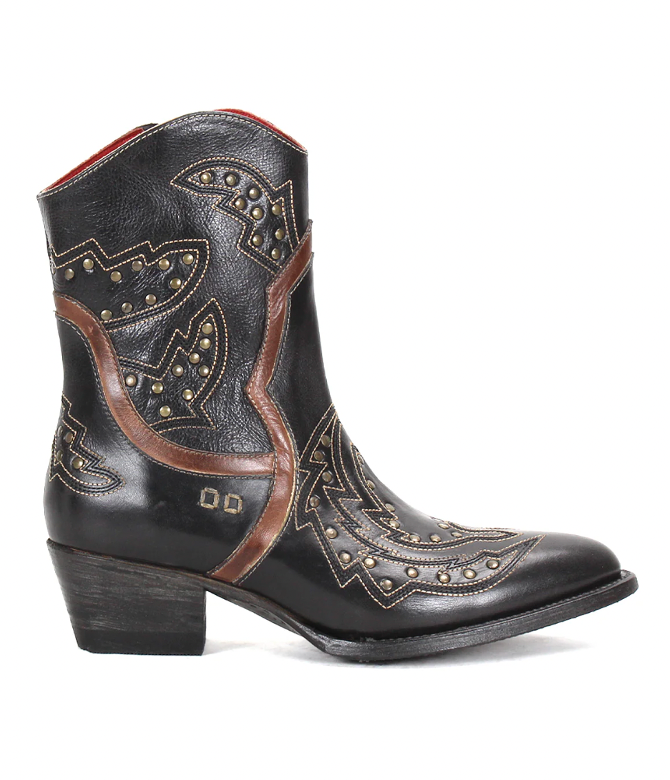 Bedstu Women's Western Boots: Chamise Black/Brown