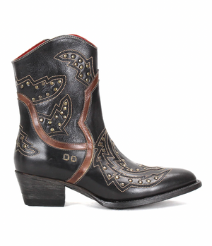 Bedstu Women's Western Boots: Chamise Black/Brown
