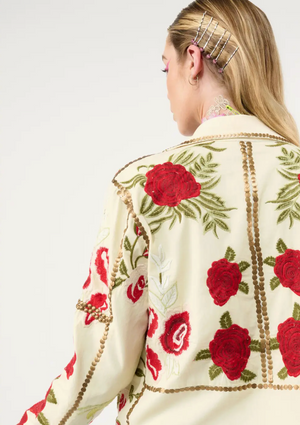 CARMEN EMBROIDERED JACKET Ivory 2025 CC