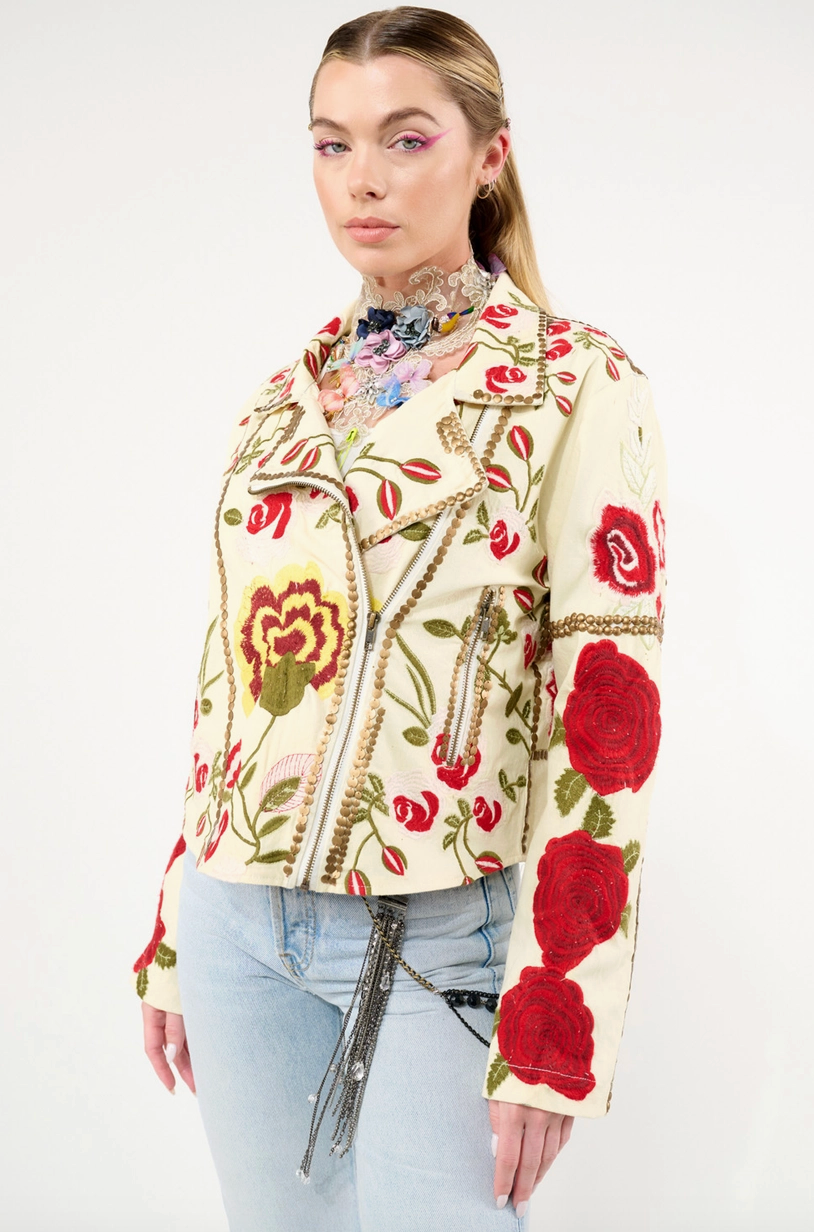 CARMEN EMBROIDERED JACKET Ivory 2025 CC