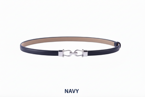 Adjustable Belt with Silver Buckle