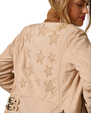 Misty Lamb Skin Jacket, Bone