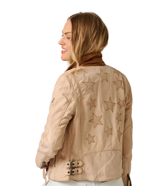 Misty Lamb Skin Jacket, Bone