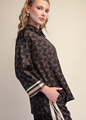 Horse Print Top