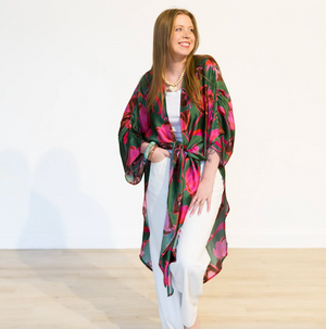 Tulip Trail Long Kimono