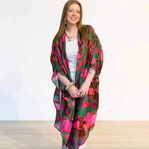 Tulip Trail Long Kimono