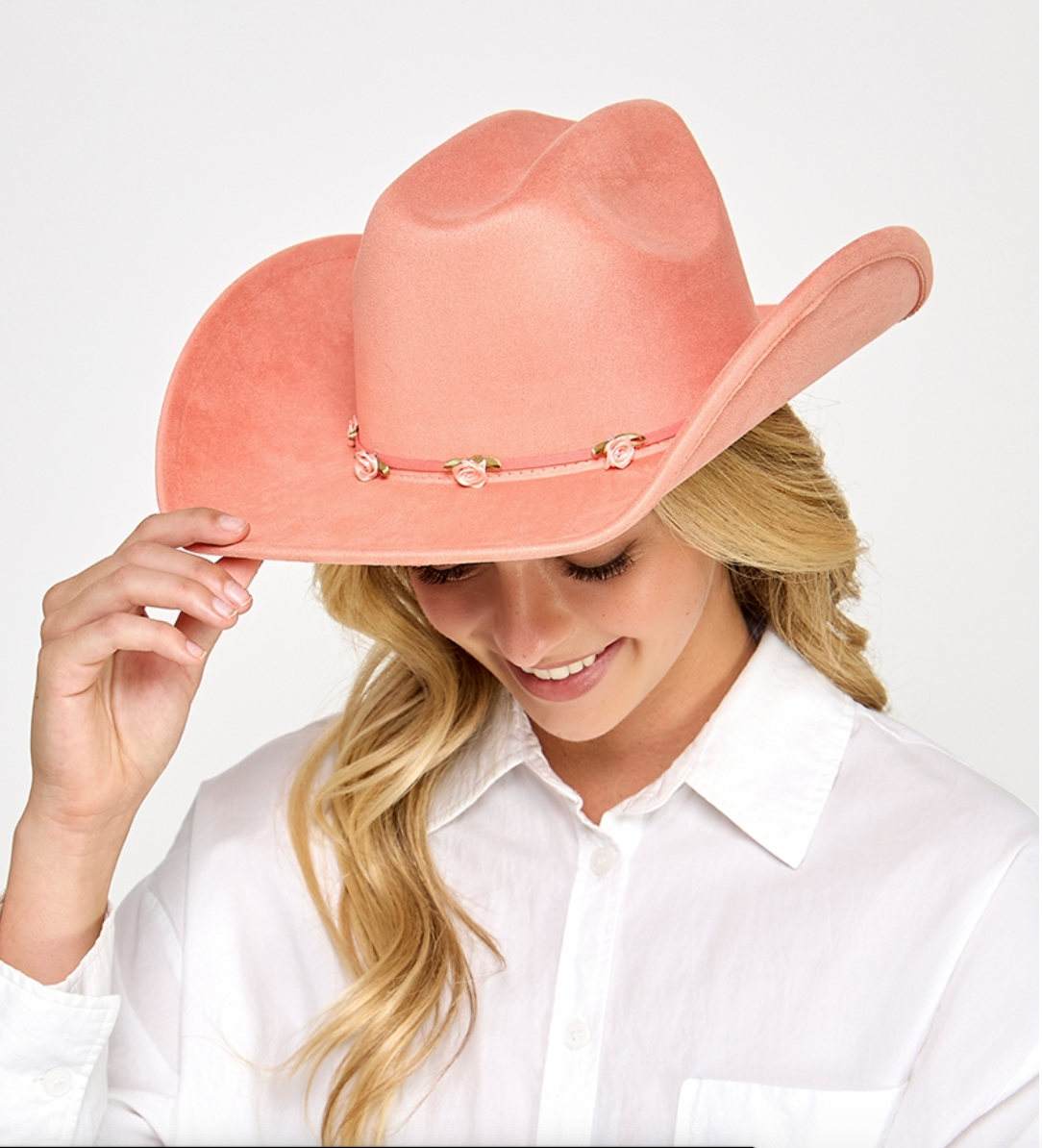 Floral Ribbon Bow Strap Western Cowboy Hat