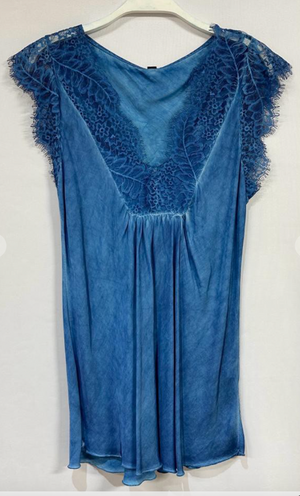 CAP SLEEVE SILKY TANK