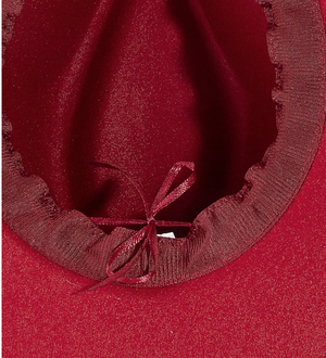 Flat Brim Fedora Fashion Hat