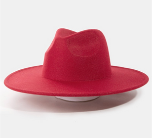 Flat Brim Fedora Fashion Hat
