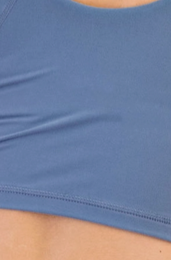 Close-up of a blue fabric texture