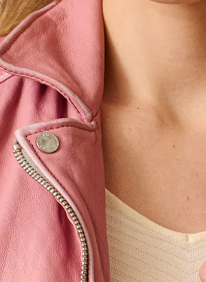 Louzia Lamb Skin Jacket, Dusty Orchid