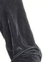 Stretch Velvet Button Tonal Embroidered Jacket