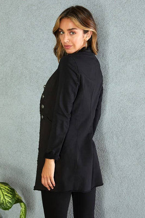 STRAIGHT HEM MILITARY JACKET