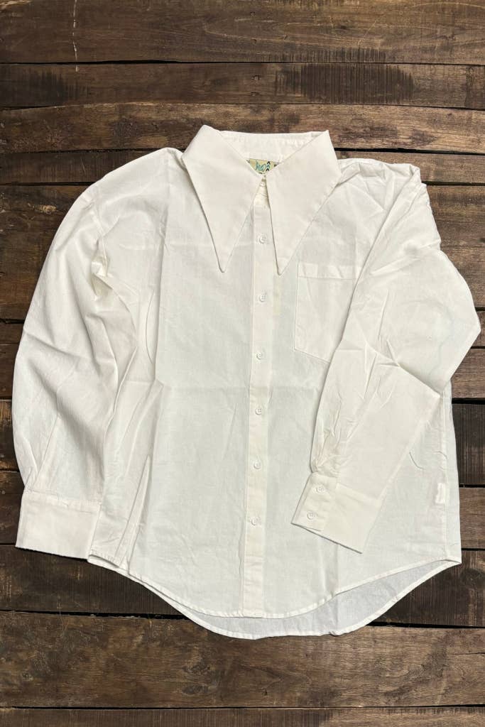 To The Point Shirt - Parchment: S/M