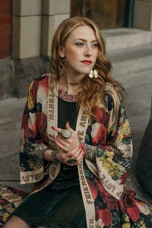 Friendship Love & Truth Opera Duster Kimono Robe: Classic