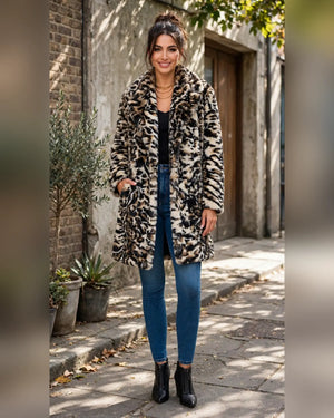 FC0177: The Wild Luxe Statement Coat: Ivory / S
